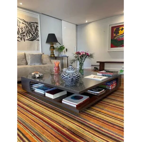 mesa de centro em laca breton