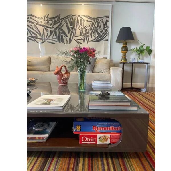 mesa de centro em laca breton