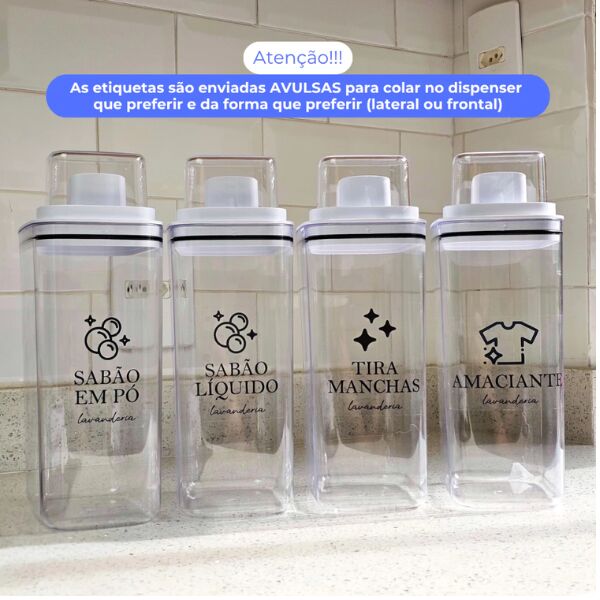 dispensers lavanderia 1,5l e 2,3l