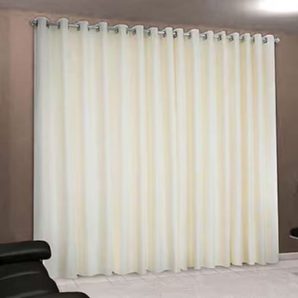 cortina roma para sala e quarto 4,00 x 2,50 admirare cor: creme