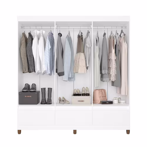 guarda roupa bartira ilhéus com cabideiro